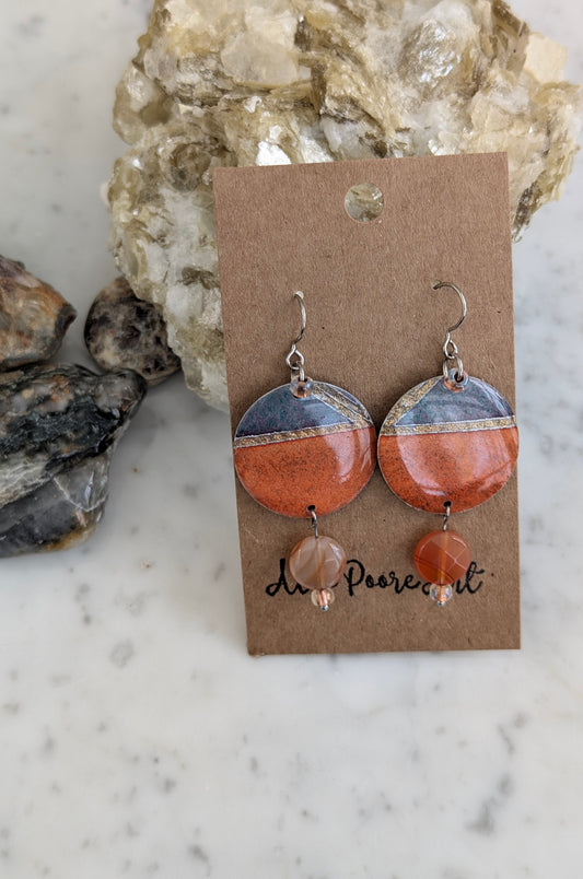Art Deco "Dual-Light" Geometric Dangles
