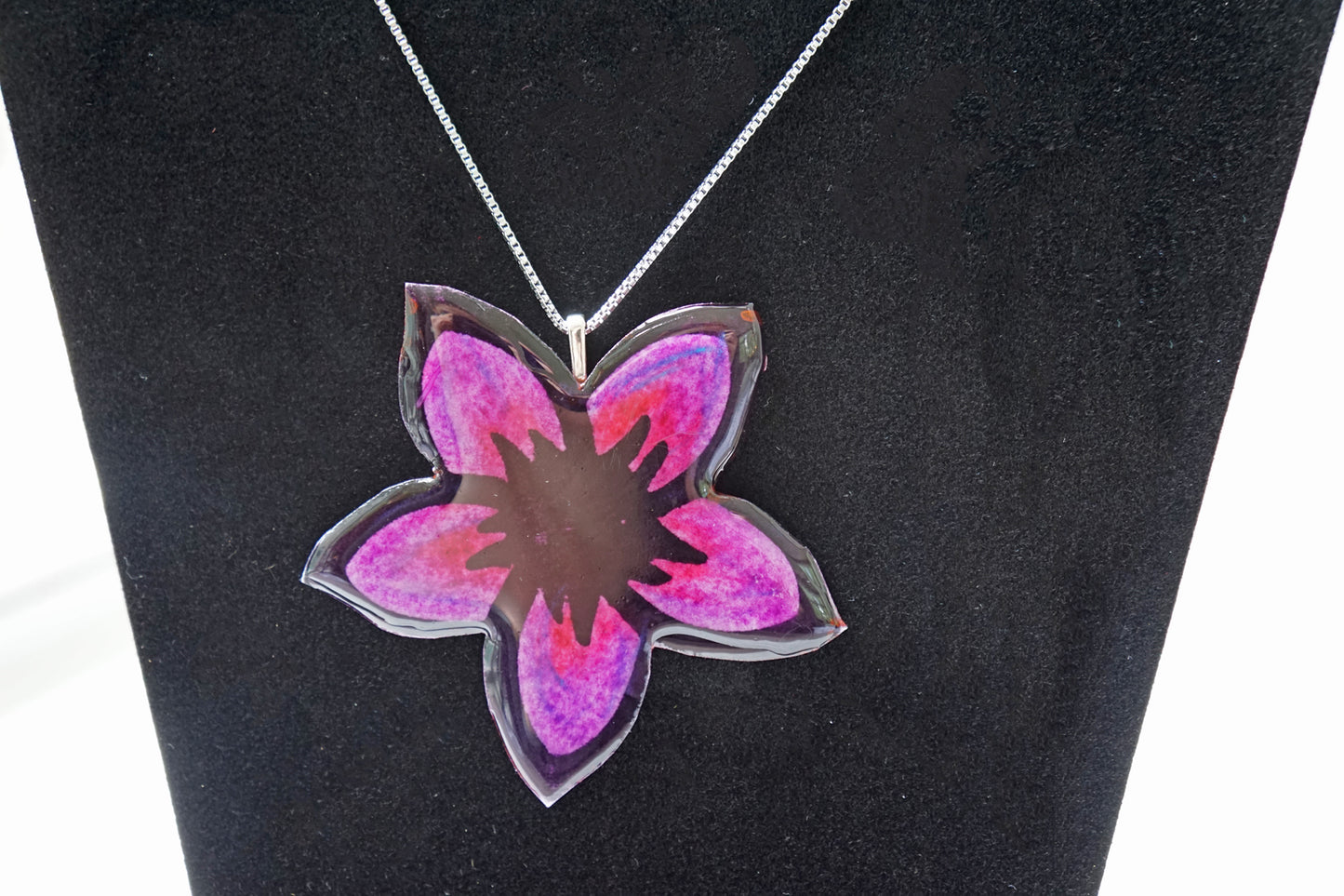 Plumeria Necklace | Stainless Steel Adjustable Chain