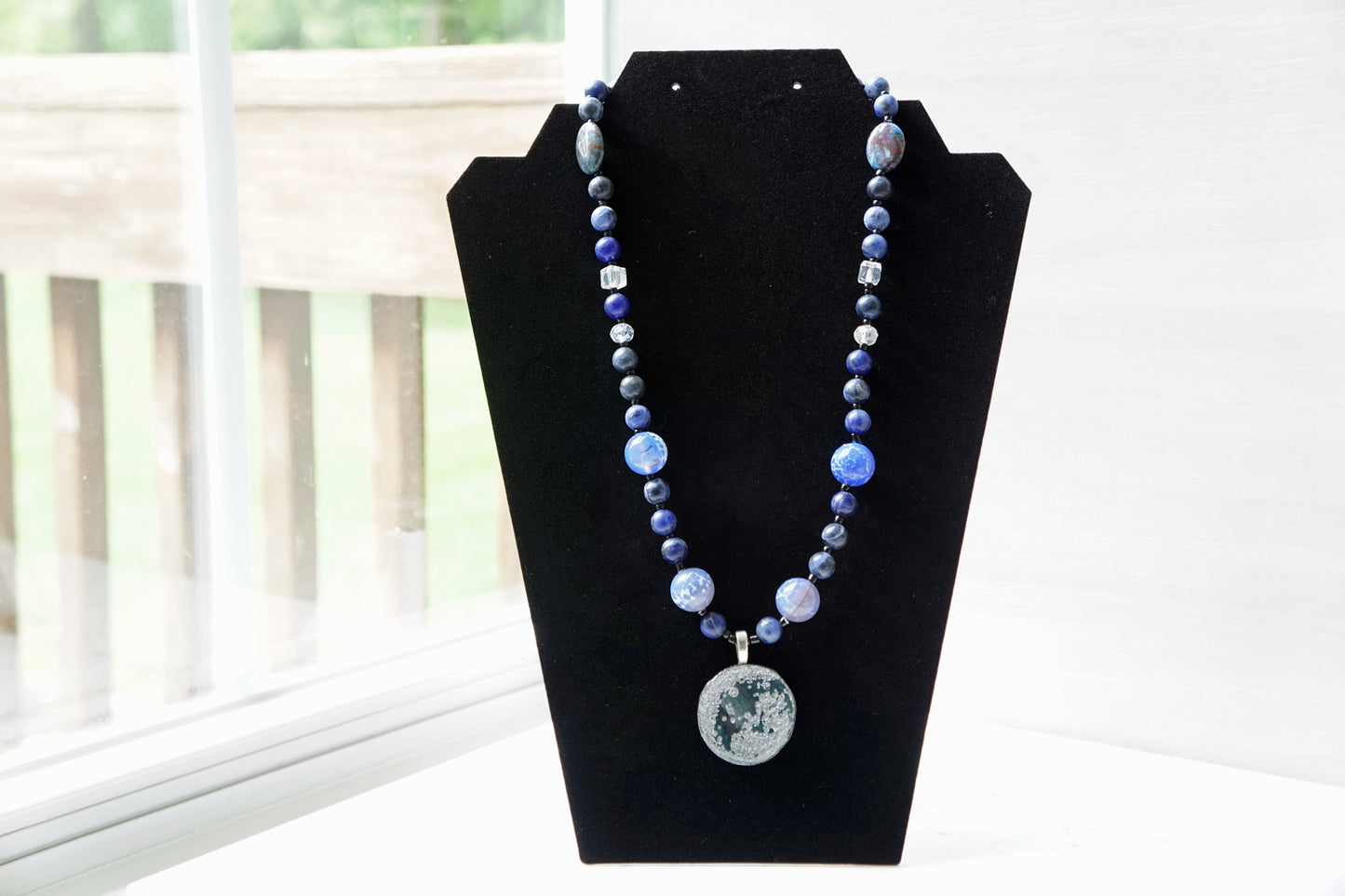 Blue Moon Necklace | Agate | Sodalite