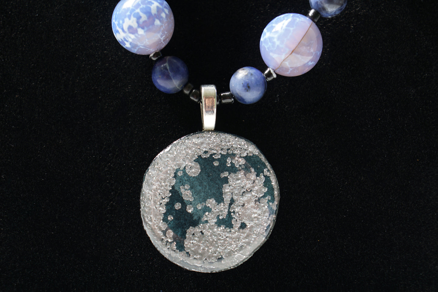 Blue Moon Necklace | Agate | Sodalite