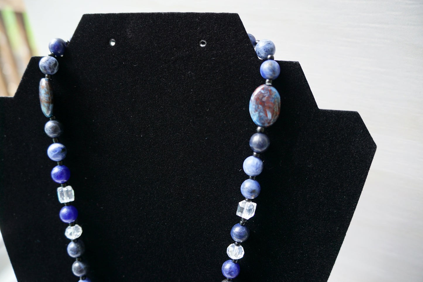 Blue Moon Necklace | Agate | Sodalite