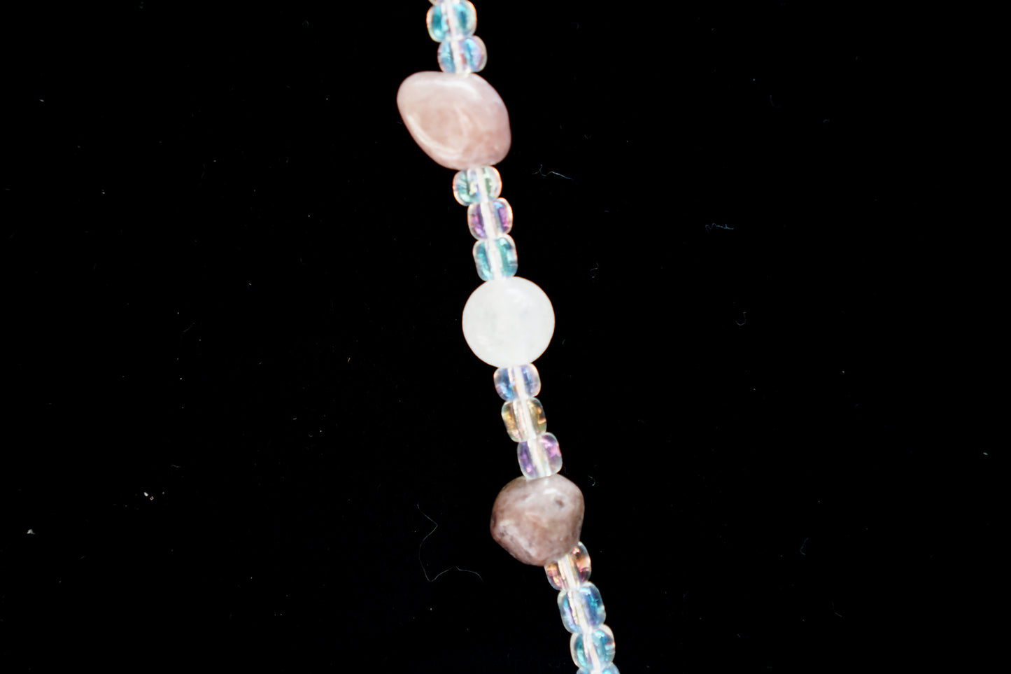 Amethyst Medallion Watercolor Curio Necklace | Gemstone Beaded Necklace