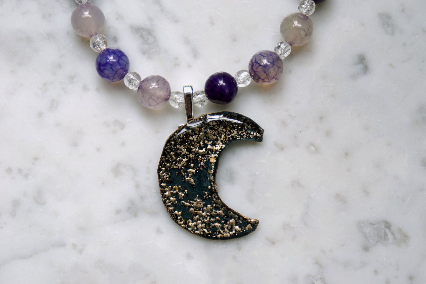 Lunar Eye Bracelet | Crescent Moon | Evil Eye Protection
