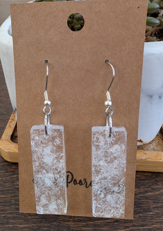 Alum Resin Bars - Earrings