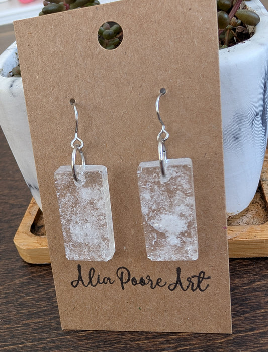 Alum Resin Bars - Earrings