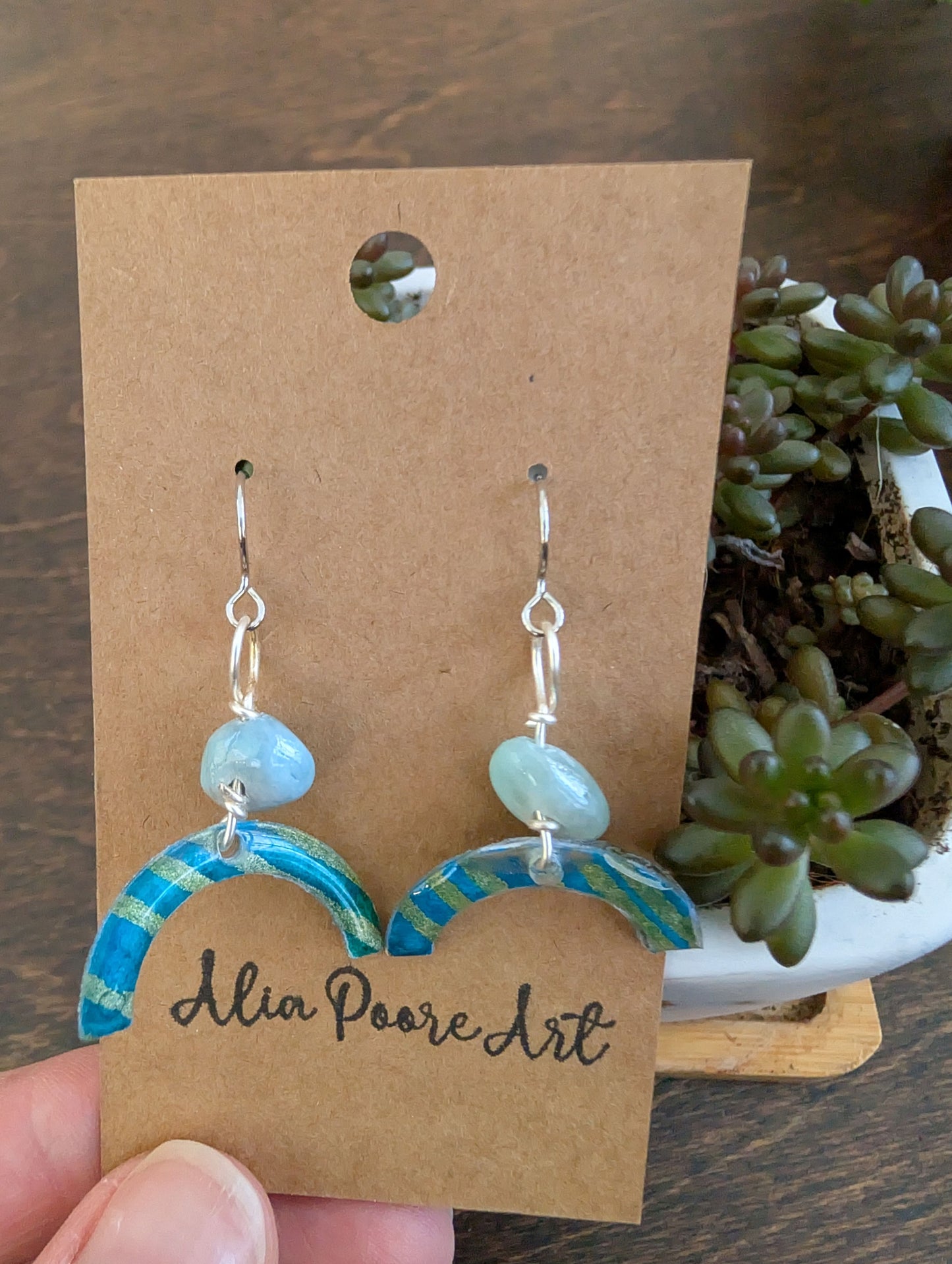 'Striped with Gold' Earring Collection
