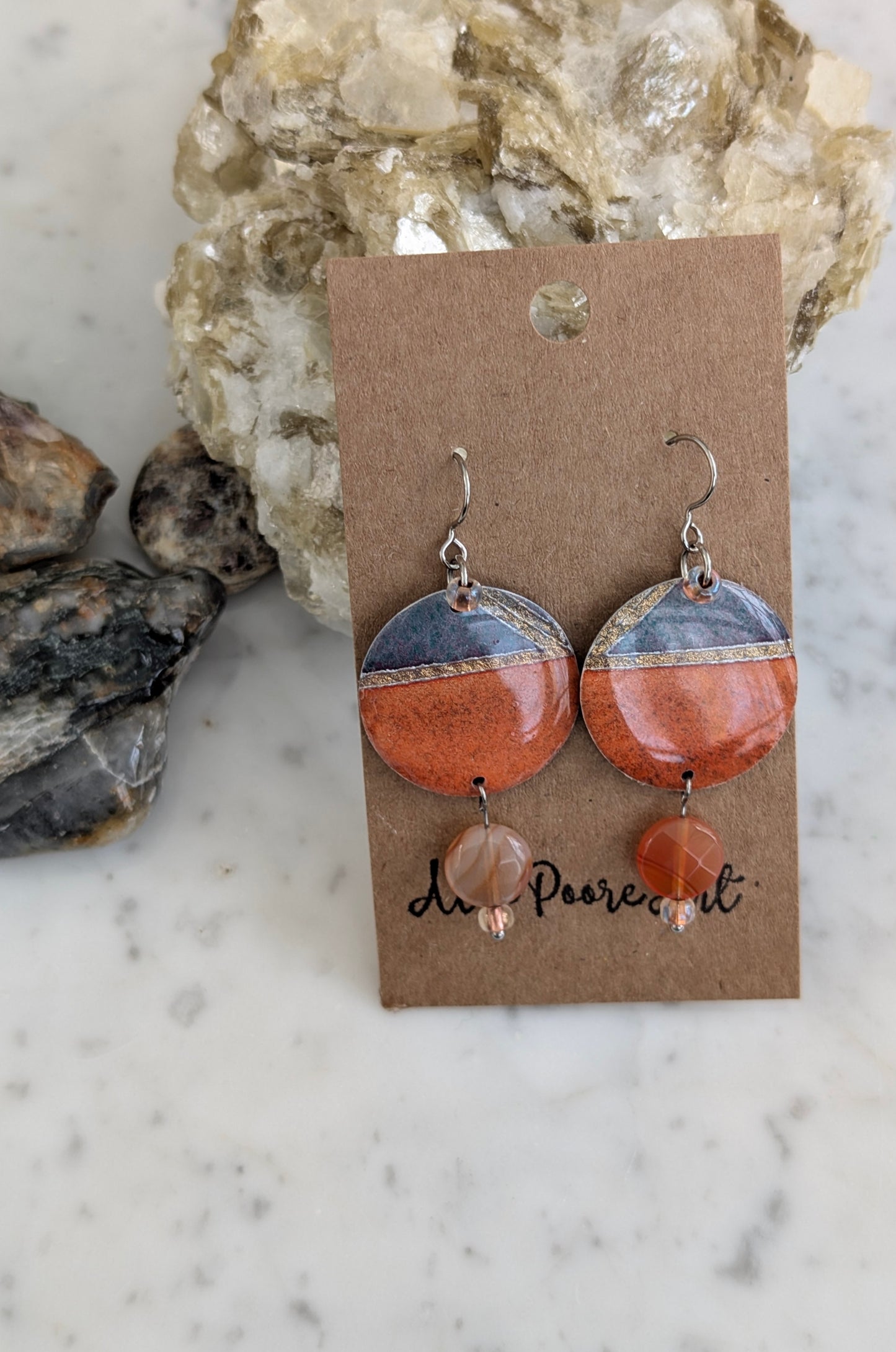 Art Deco "Dual-Light" Geometric Dangles