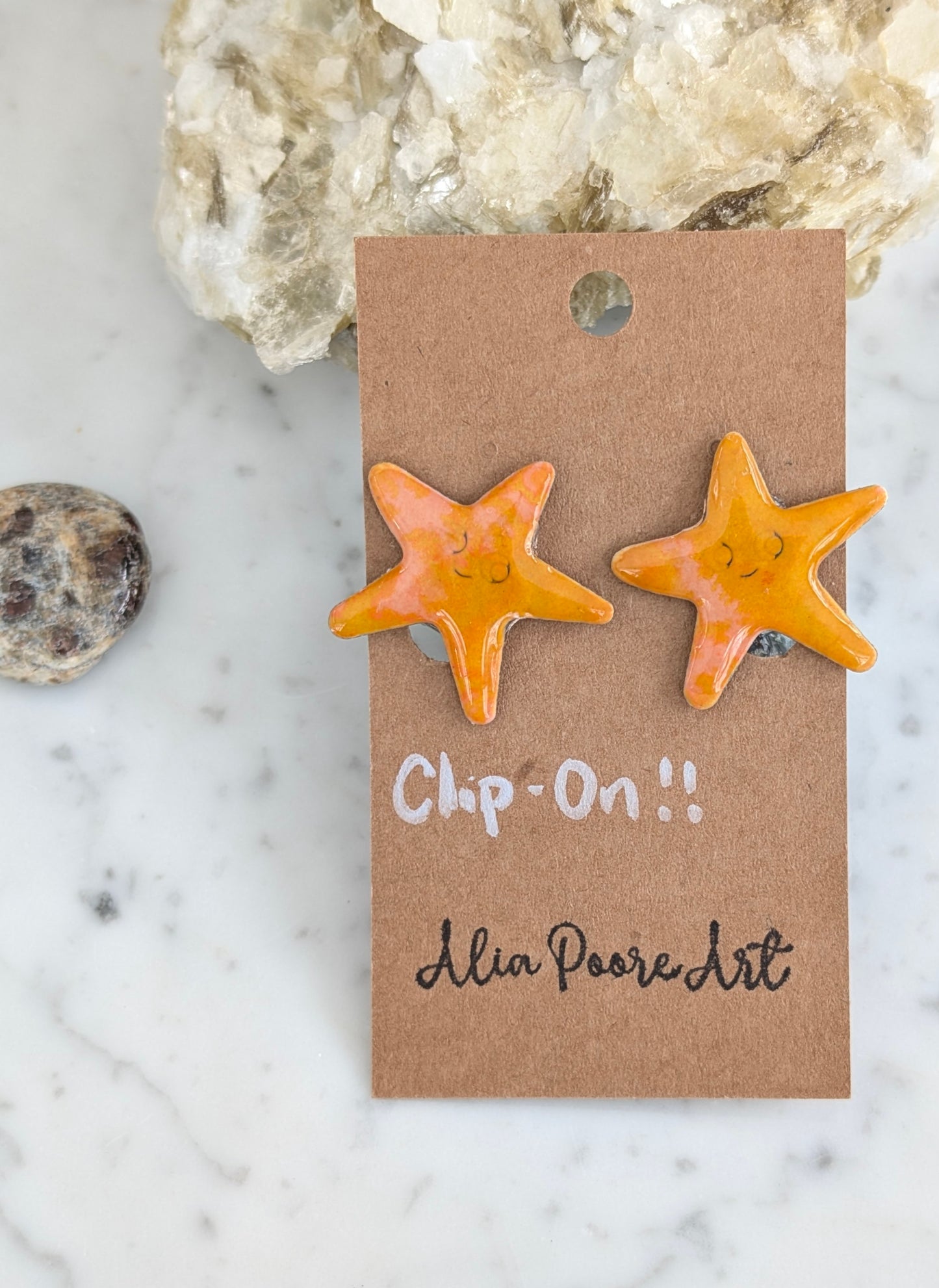 "Jolt of Joy" Starfish Clip-Ons