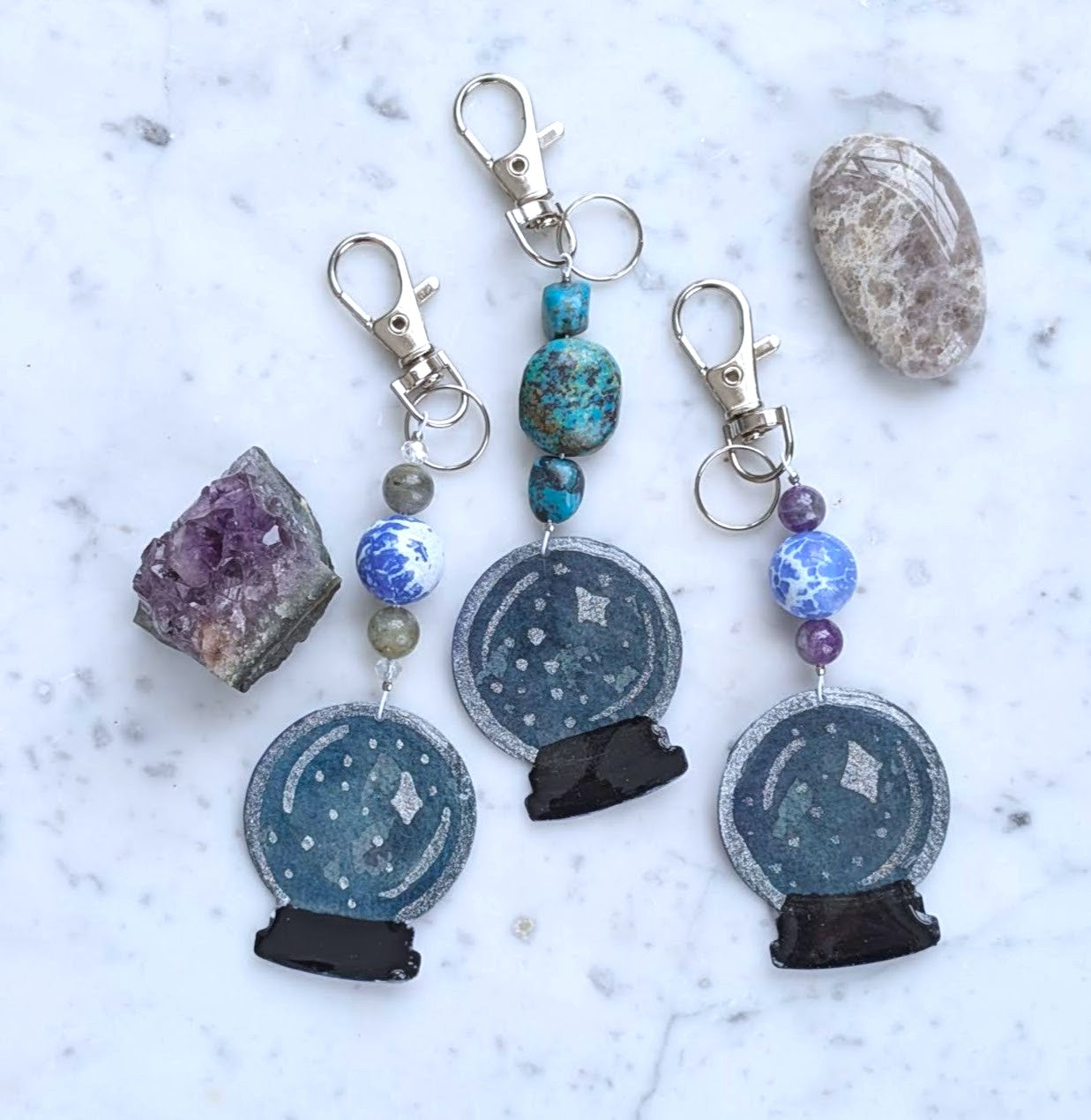 The Oracle Crystal Ball Bag Charm/ Keychain