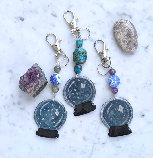 The Oracle Crystal Ball Bag Charm/ Keychain