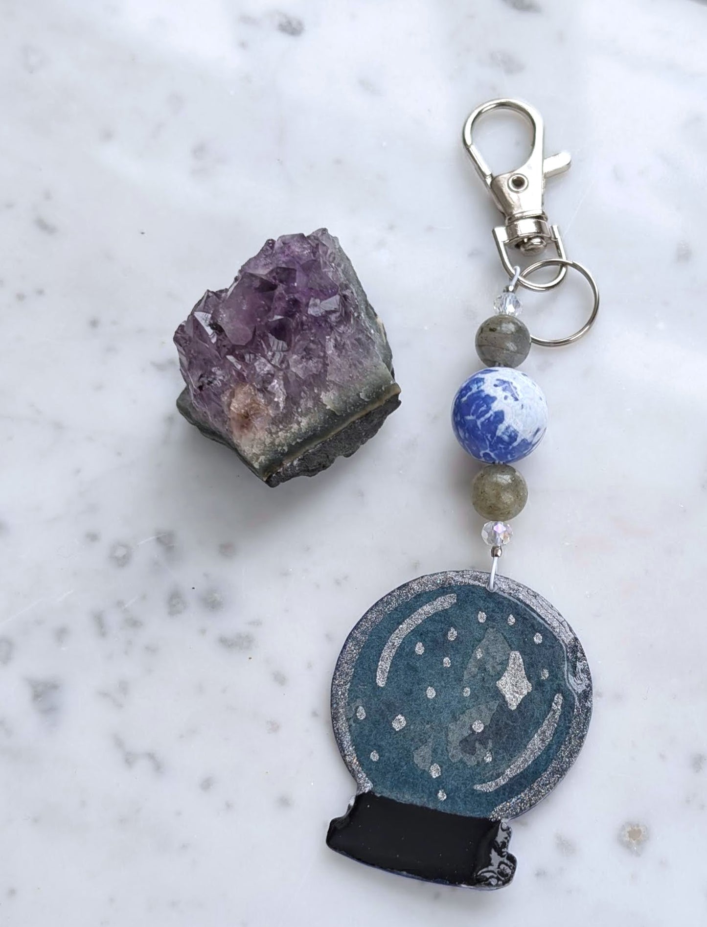 The Oracle Crystal Ball Bag Charm/ Keychain