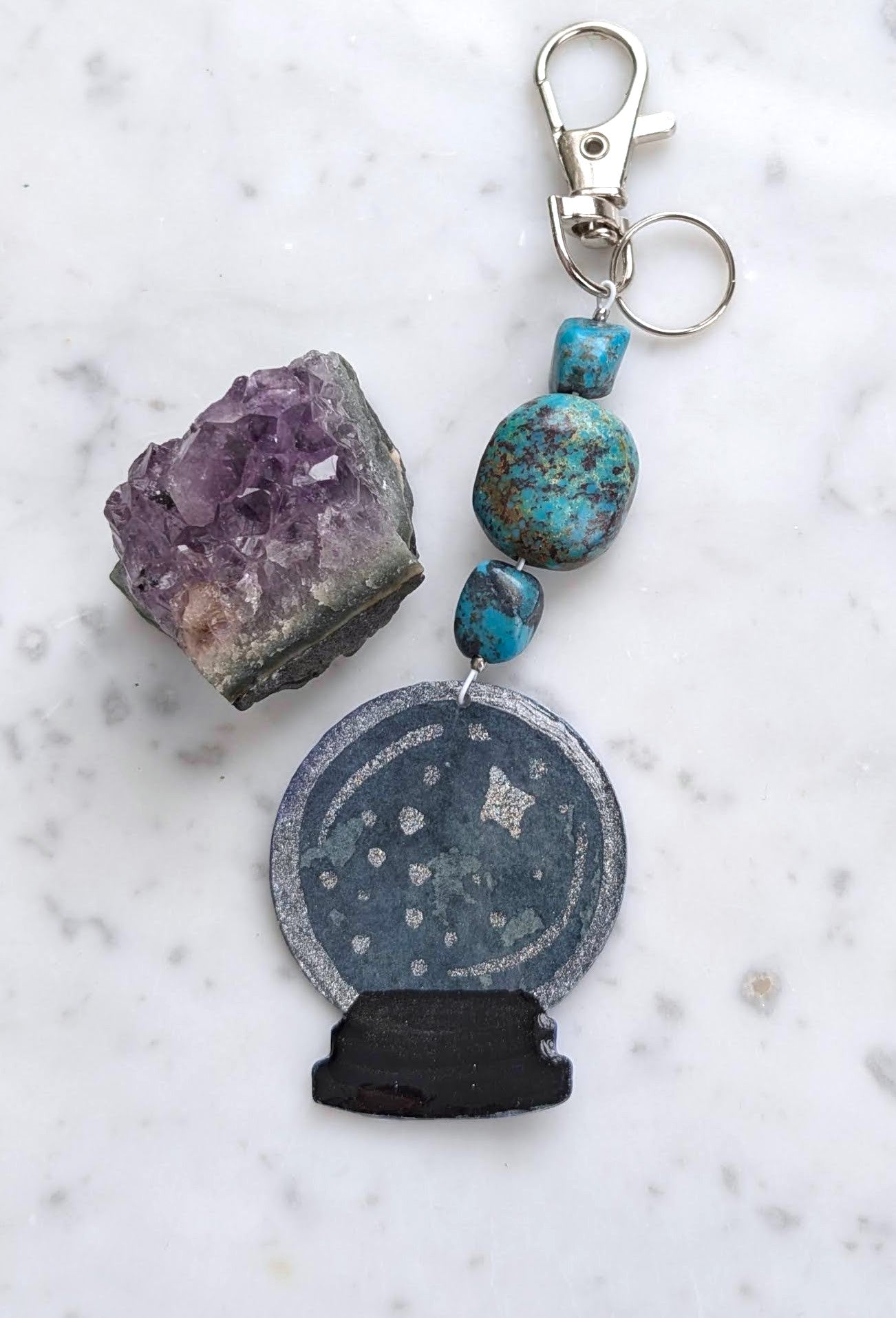 The Oracle Crystal Ball Bag Charm/ Keychain