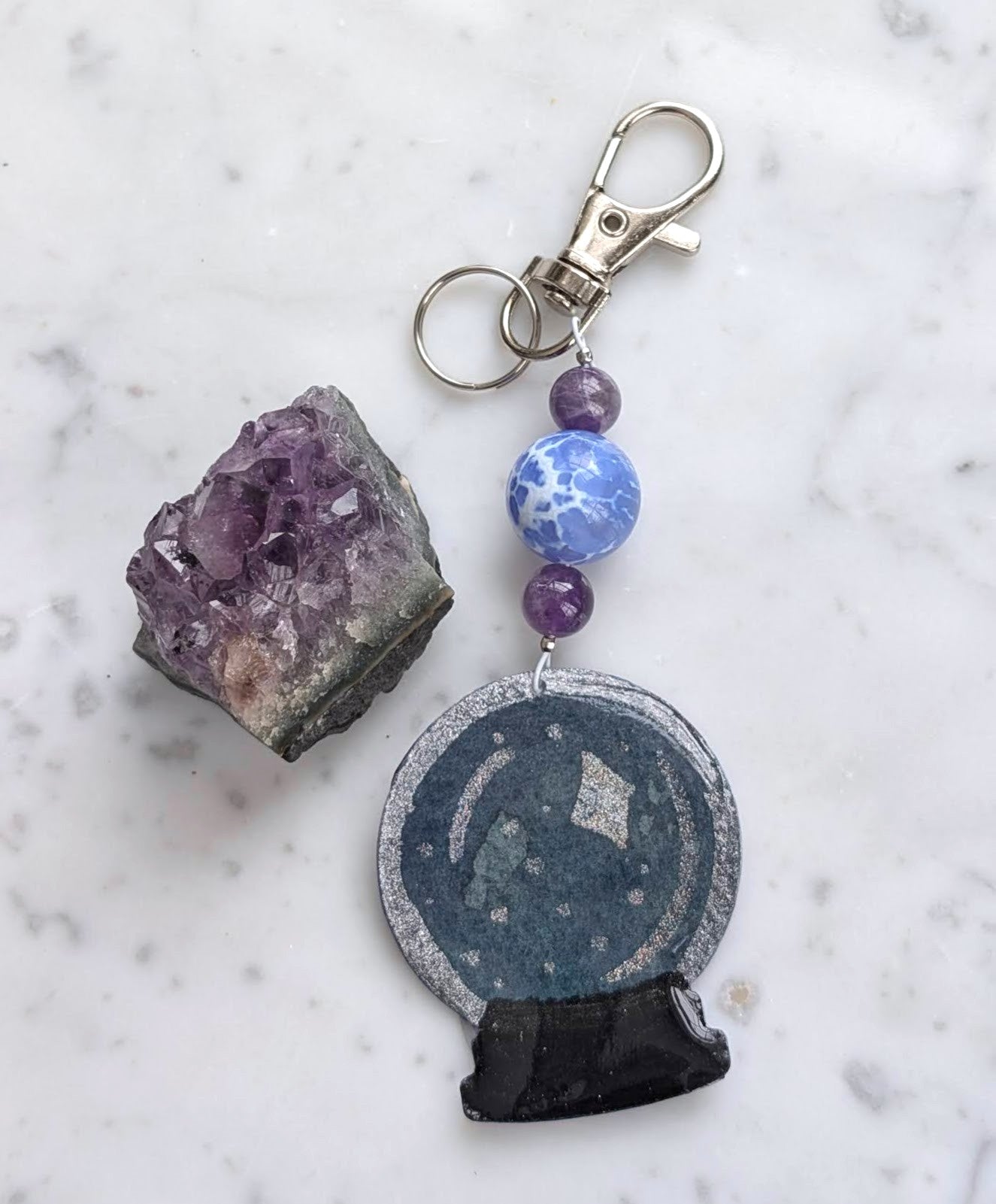 The Oracle Crystal Ball Bag Charm/ Keychain