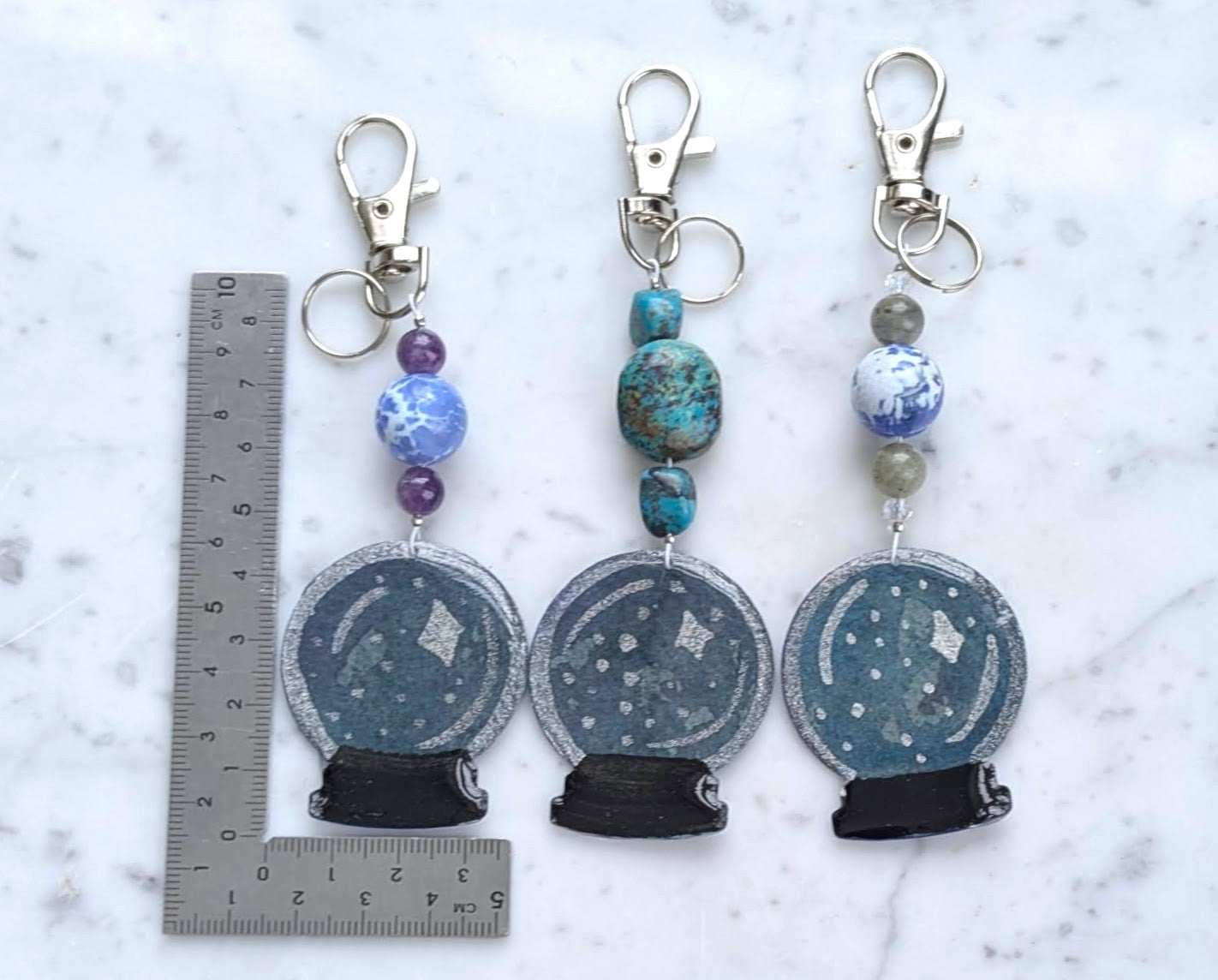 The Oracle Crystal Ball Bag Charm/ Keychain