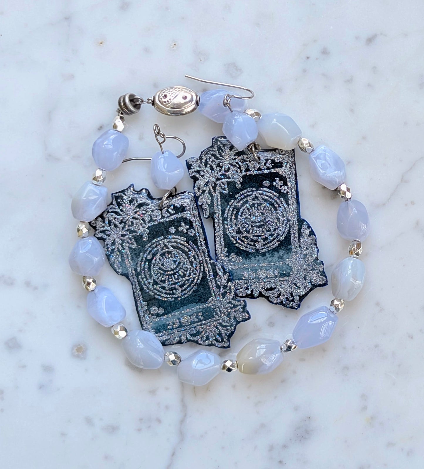 "Guided Truth" Tarot & Blue Lace Agate Set