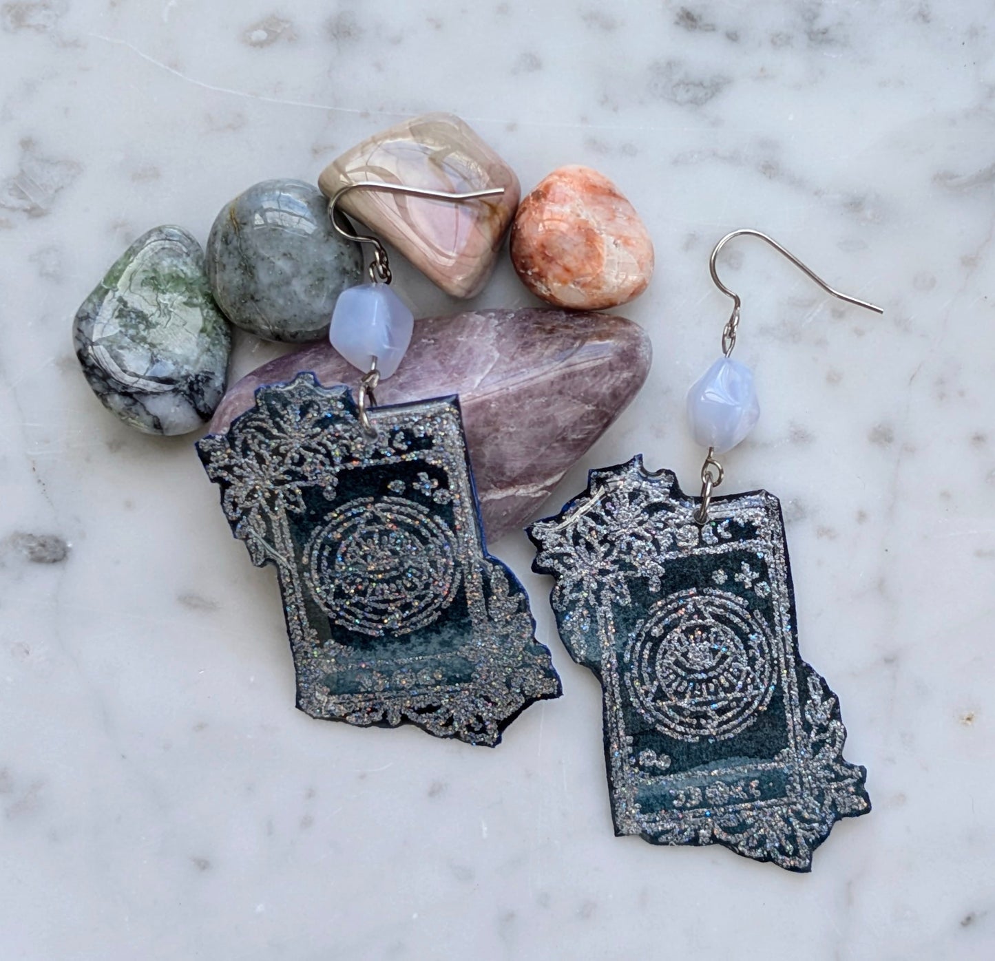 "Guided Truth" Tarot & Blue Lace Agate Set
