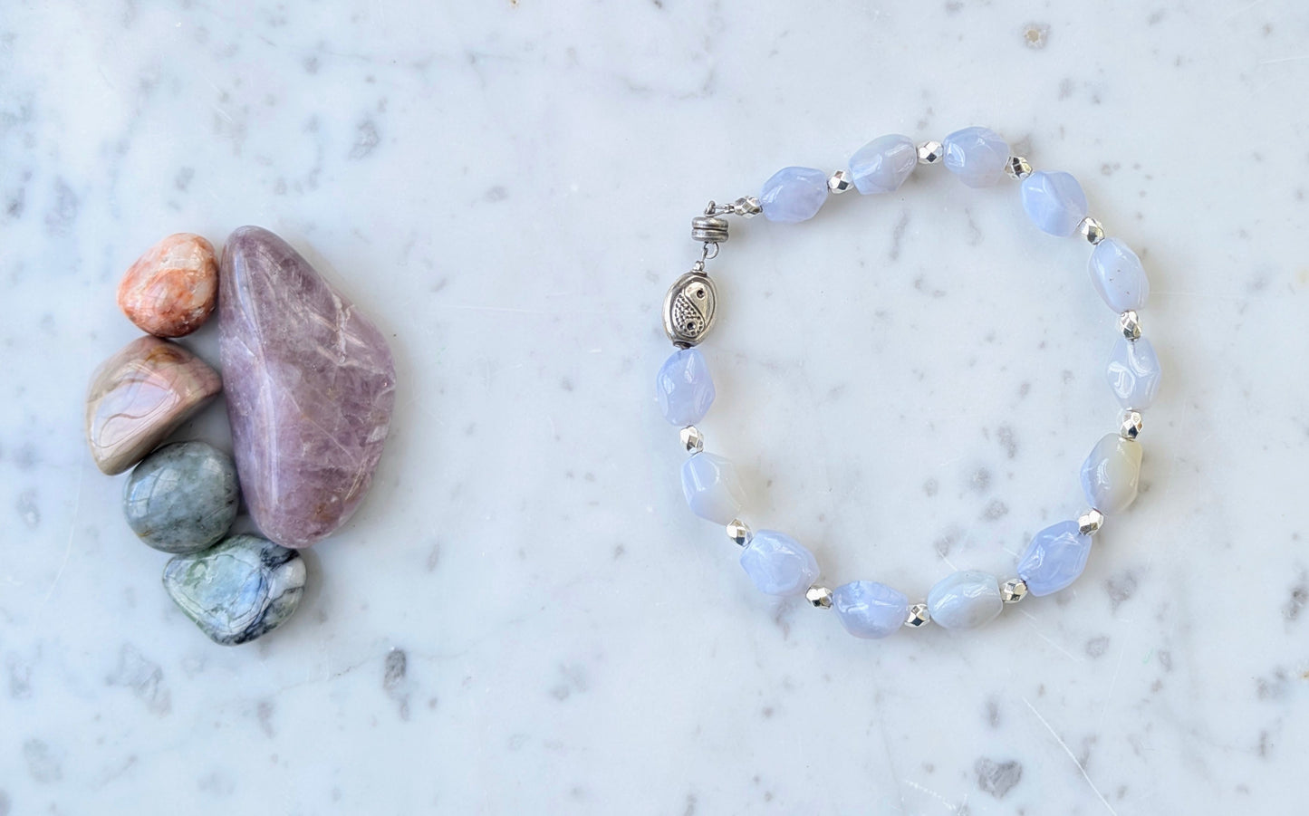 "Guided Truth" Tarot & Blue Lace Agate Set